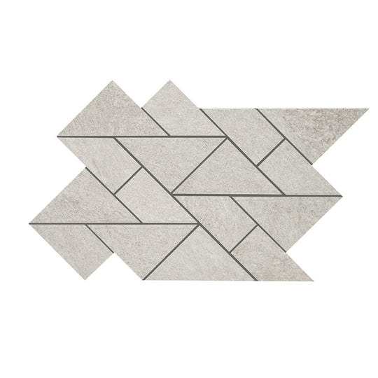 Crossville 8.55" x 14.65" Owen Stone Leathered Porcelain Multi Shape Mosaic
