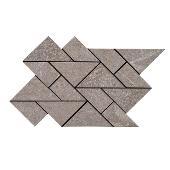 Crossville 8.55" x 14.65" Owen Stone Leathered Porcelain Multi Shape Mosaic