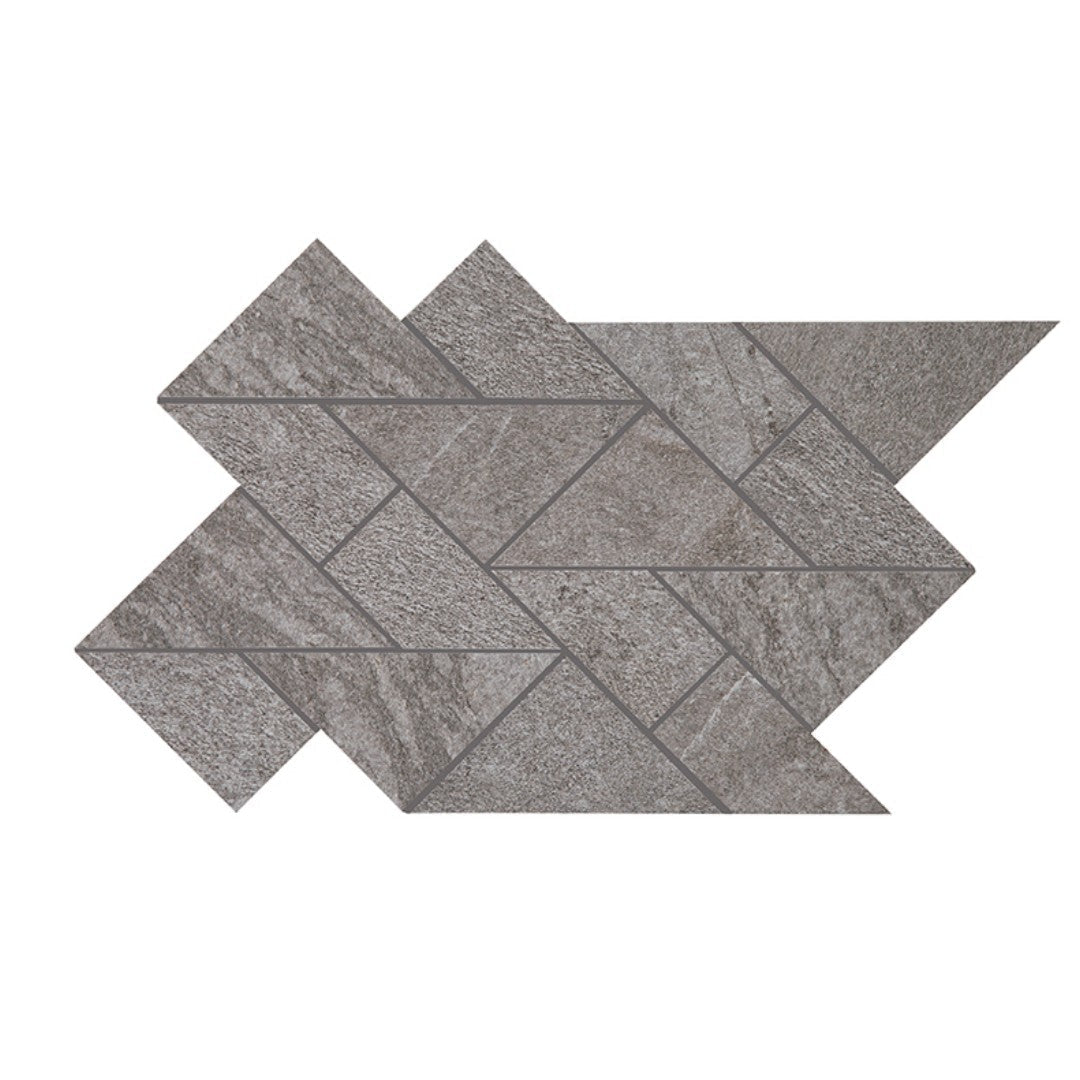 Crossville 8.55" x 14.65" Owen Stone Leathered Porcelain Multi Shape Mosaic