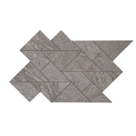 Crossville 8.55" x 14.65" Owen Stone Leathered Porcelain Multi Shape Mosaic