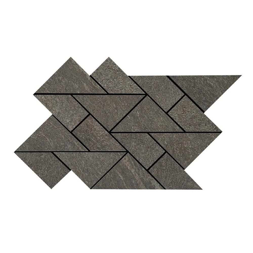 Crossville 8.55" x 14.65" Owen Stone Leathered Porcelain Multi Shape Mosaic