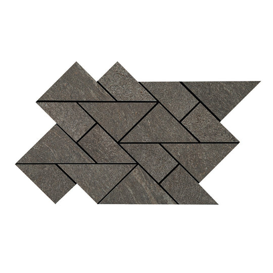 Crossville 8.55" x 14.65" Owen Stone Leathered Porcelain Multi Shape Mosaic