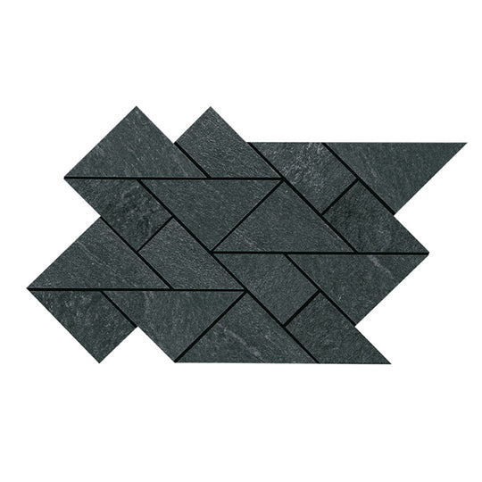 Crossville 8.55" x 14.65" Owen Stone Leathered Porcelain Multi Shape Mosaic