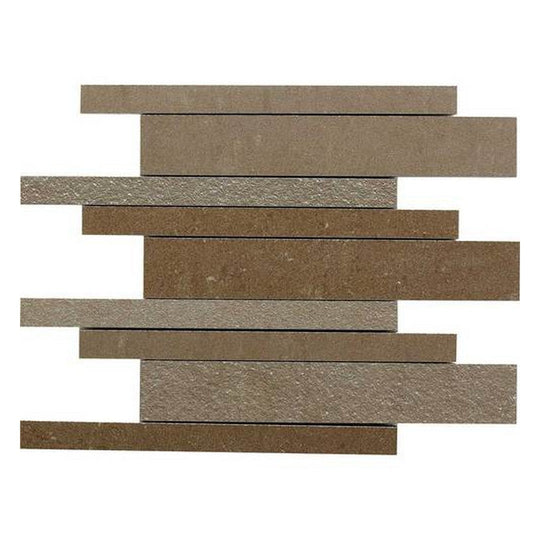 Daltile-Unity-12-x-12-Matte-Porcelain-Modern-Line-Deco-Mosaic-Coffee