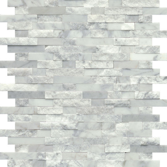 Emser Feature 12" x 18" Textured Marble Mosaic