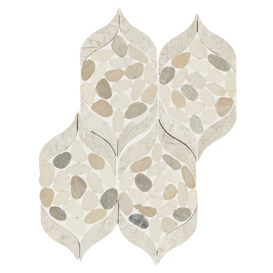 Daltile-Pebble-Oasis-12-x-15-Tumbled-Natural-Stone-Petal-Pebble-Mosaic-Seashell