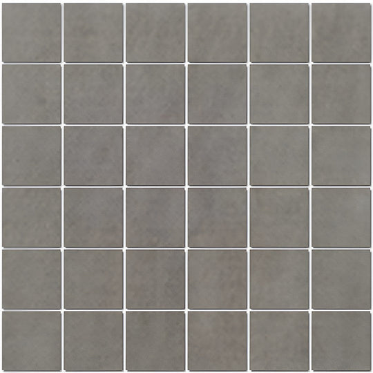 Tesoro 12" x 12" Fusion Fabric Pressed Matte Porcelain 2" Mosaic