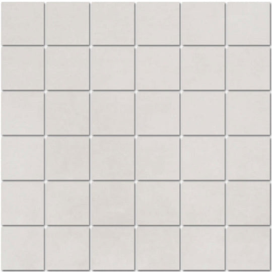 Tesoro 12" x 12" Fusion Fabric Pressed Matte Porcelain 2" Mosaic