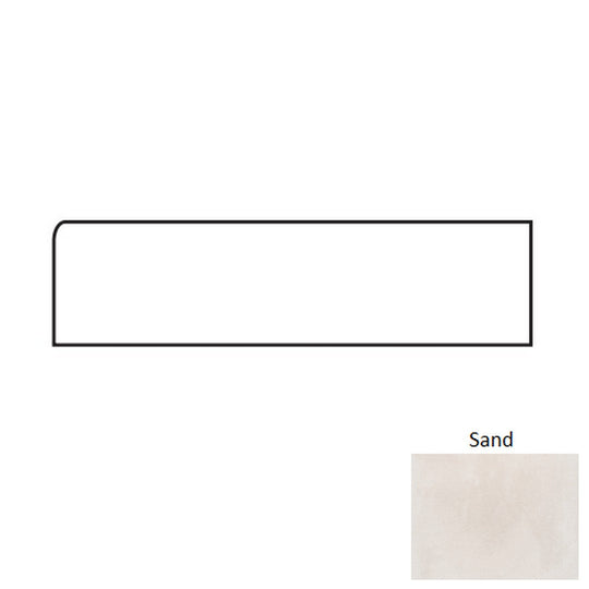 Tesoro 3" x 24" Fusion Fabric Matte Porcelain Bullnose