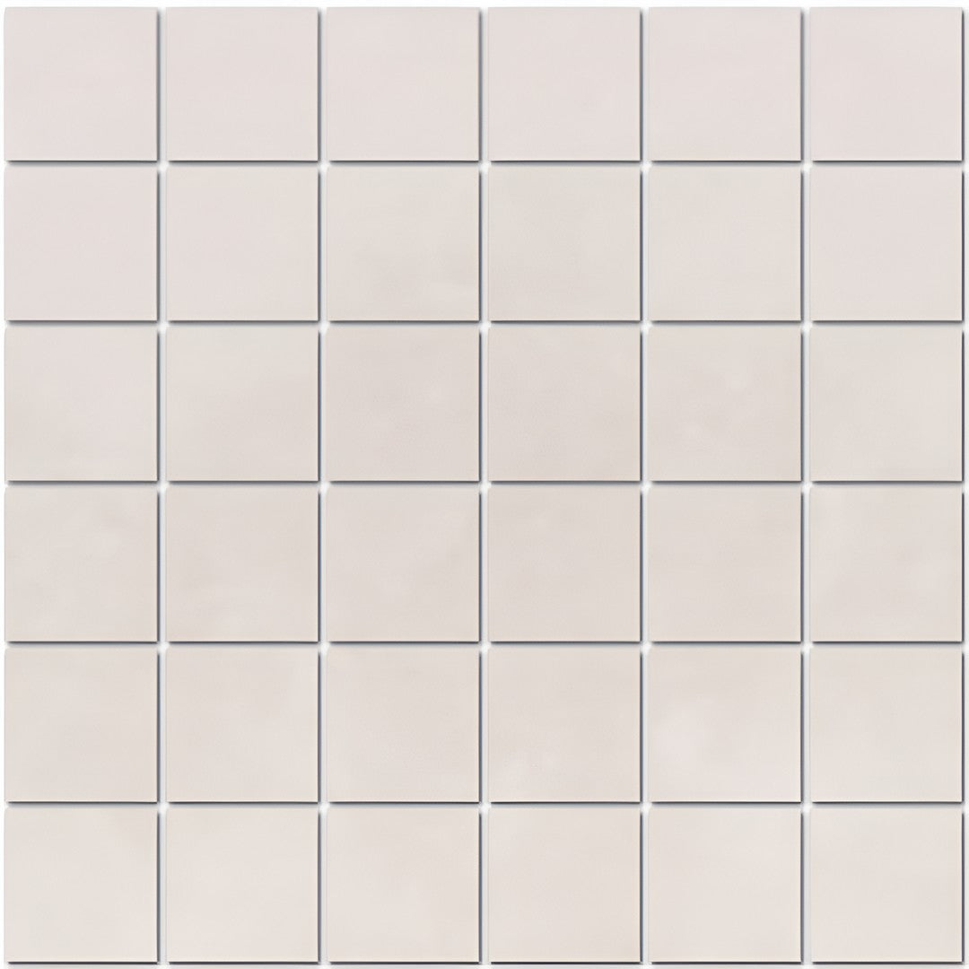 Tesoro 12" x 12" Fusion Fabric Pressed Matte Porcelain 2" Mosaic