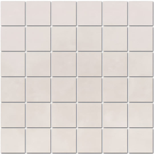 Tesoro 12" x 12" Fusion Fabric Pressed Matte Porcelain 2" Mosaic