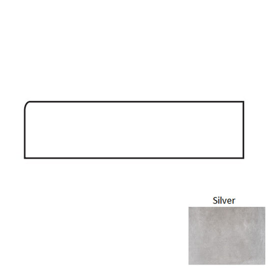 Tesoro 3" x 24" Fusion Fabric Matte Porcelain Bullnose