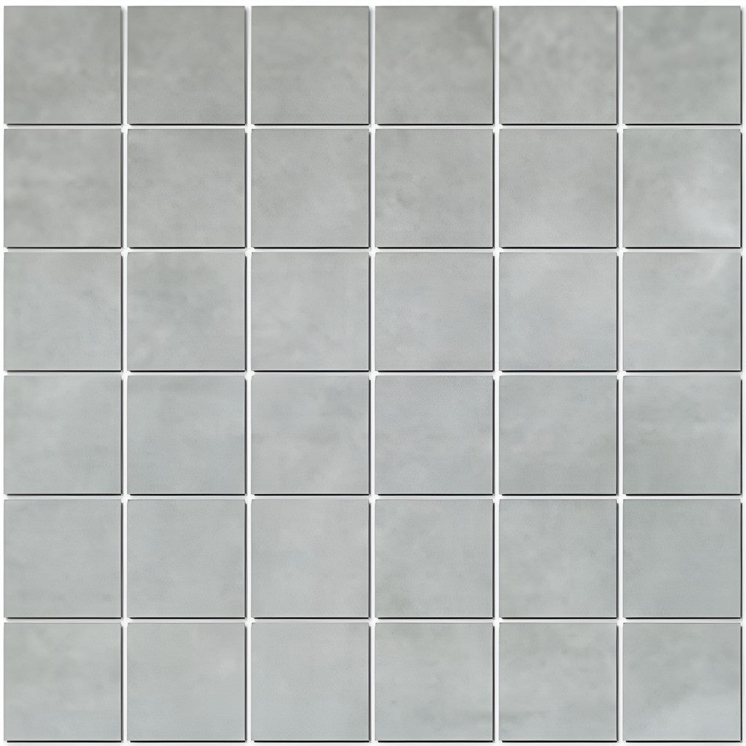 Tesoro 12" x 12" Fusion Fabric Pressed Matte Porcelain 2" Mosaic