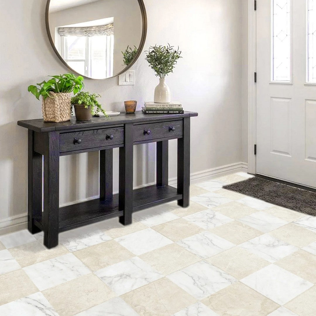 Lungarno-12-x-12-Parisian-Chequer-Rectified-Honed-Matte-Porcelain-Rectified-Floor-Tile-Blanche