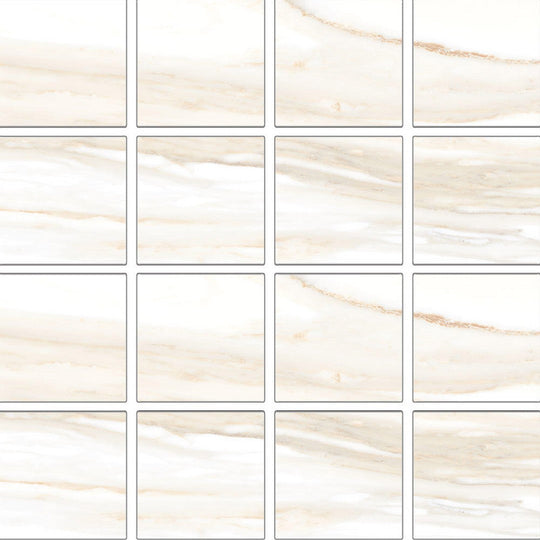 Tesoro 12" x 12" Majestic Matte Porcelain 3" Mosaic