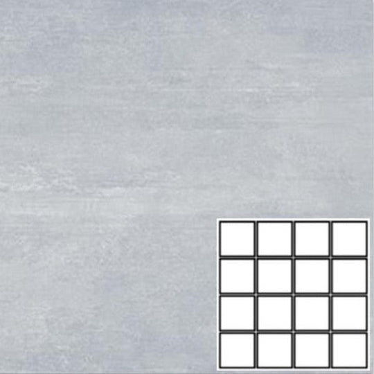 Tesoro 12" x 12" Ocean Pressed Matte Ceramic 3" Mosaic