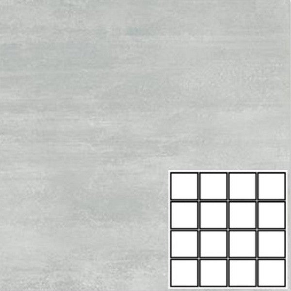 Tesoro 12" x 12" Ocean Pressed Matte Ceramic 3" Mosaic