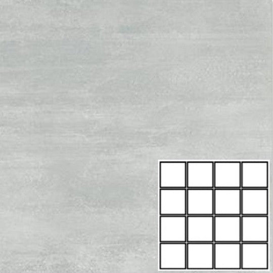 Tesoro 12" x 12" Ocean Pressed Matte Ceramic 3" Mosaic