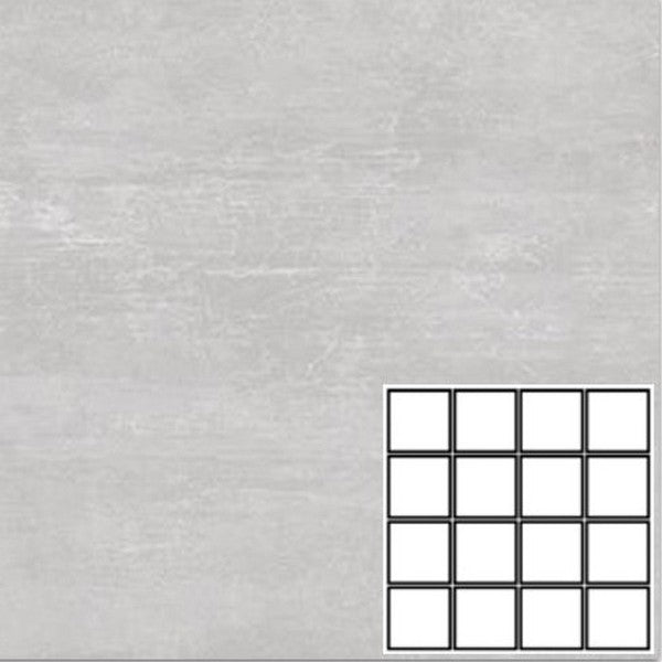 Tesoro 12" x 12" Ocean Pressed Matte Ceramic 3" Mosaic