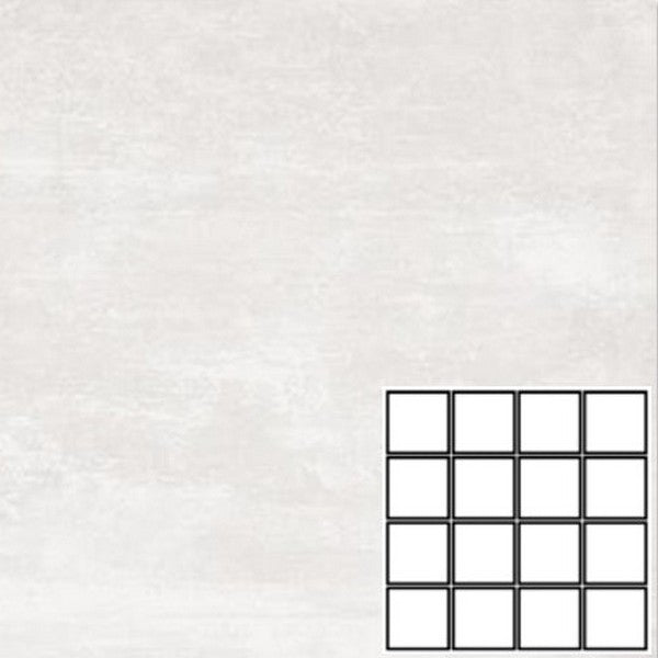 Tesoro 12" x 12" Ocean Pressed Matte Ceramic 3" Mosaic