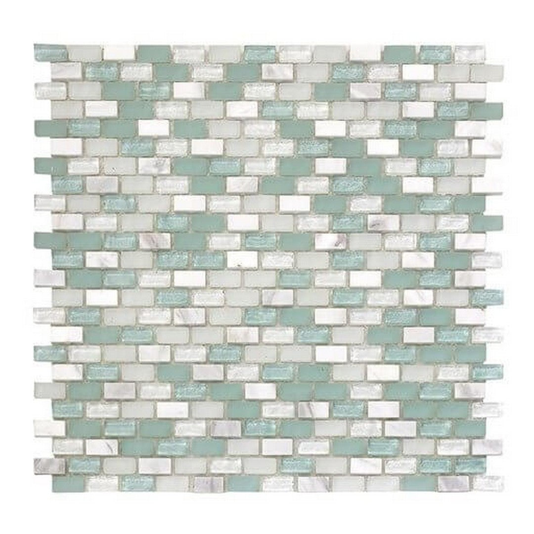 Happy Floors SoBe 11.3" x 11.4" Mini Brick Mosaic