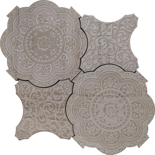 MiR Pantheon 9.6" x 9.6" Natural Stone Decorative Mosaic