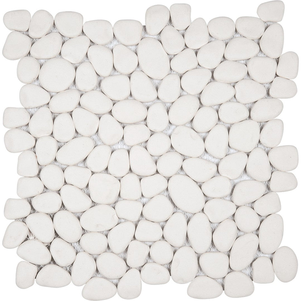 Bati Orient 12" x 12" Bali Reconstituted Pebble Natural Stone Mosaic