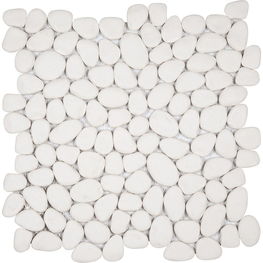 Bati Orient 12" x 12" Bali Reconstituted Pebble Natural Stone Mosaic