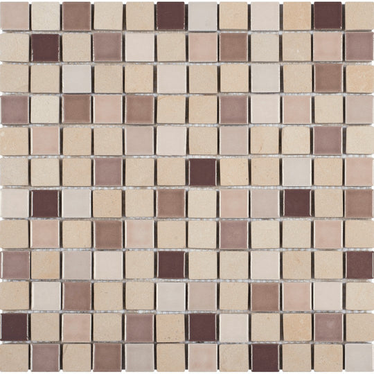 Bati Orient 12" x 12" Terrazzo Matte Stone & Ceramic 0.88" Mosaic