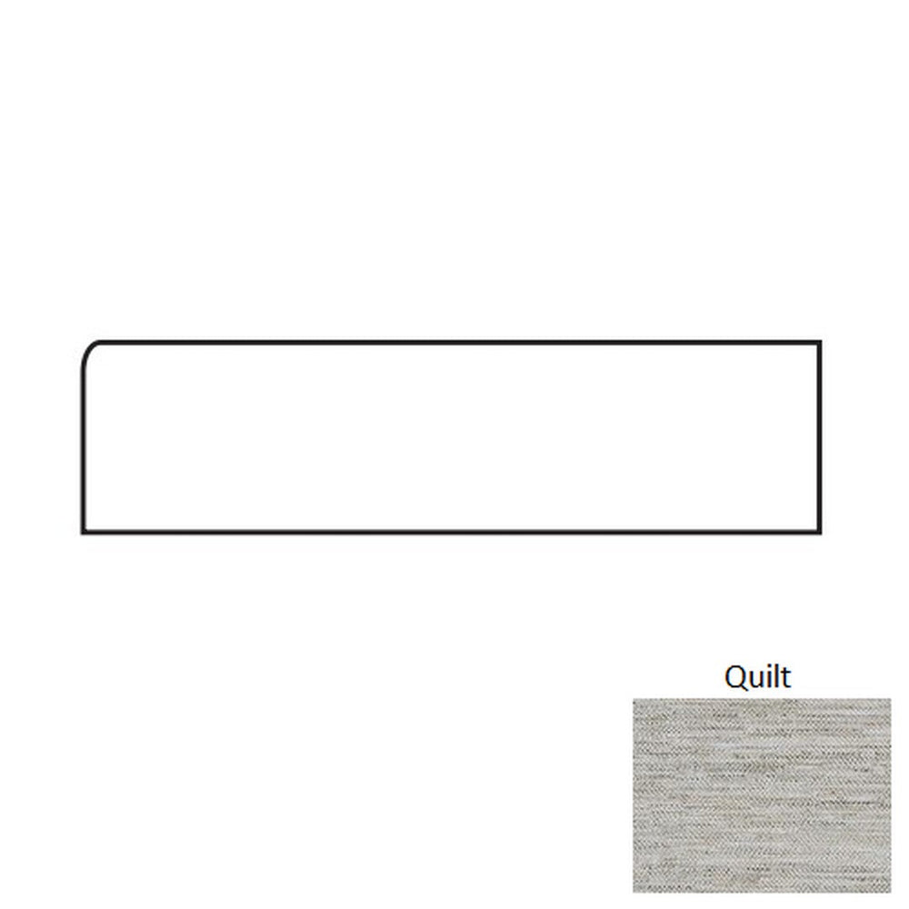 Tesoro 3" x 24" Craft Rectified Matte & Textured Porcelain Bullnose