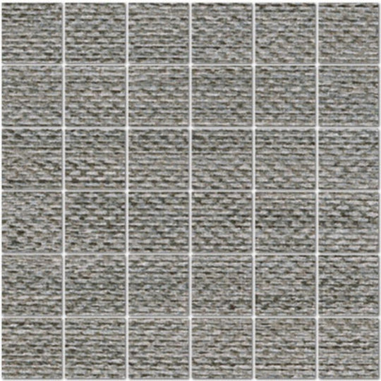 Tesoro 12" x 12" Craft Rectified Matte & Textured Porcelain 2" Mosaic