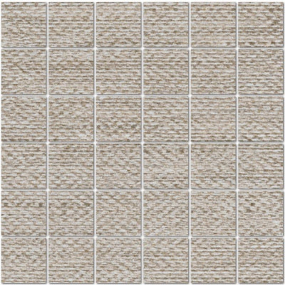 Tesoro 12" x 12" Craft Rectified Matte & Textured Porcelain 2" Mosaic