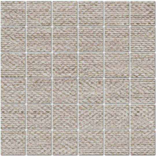 Tesoro 12" x 12" Craft Rectified Matte & Textured Porcelain 2" Mosaic