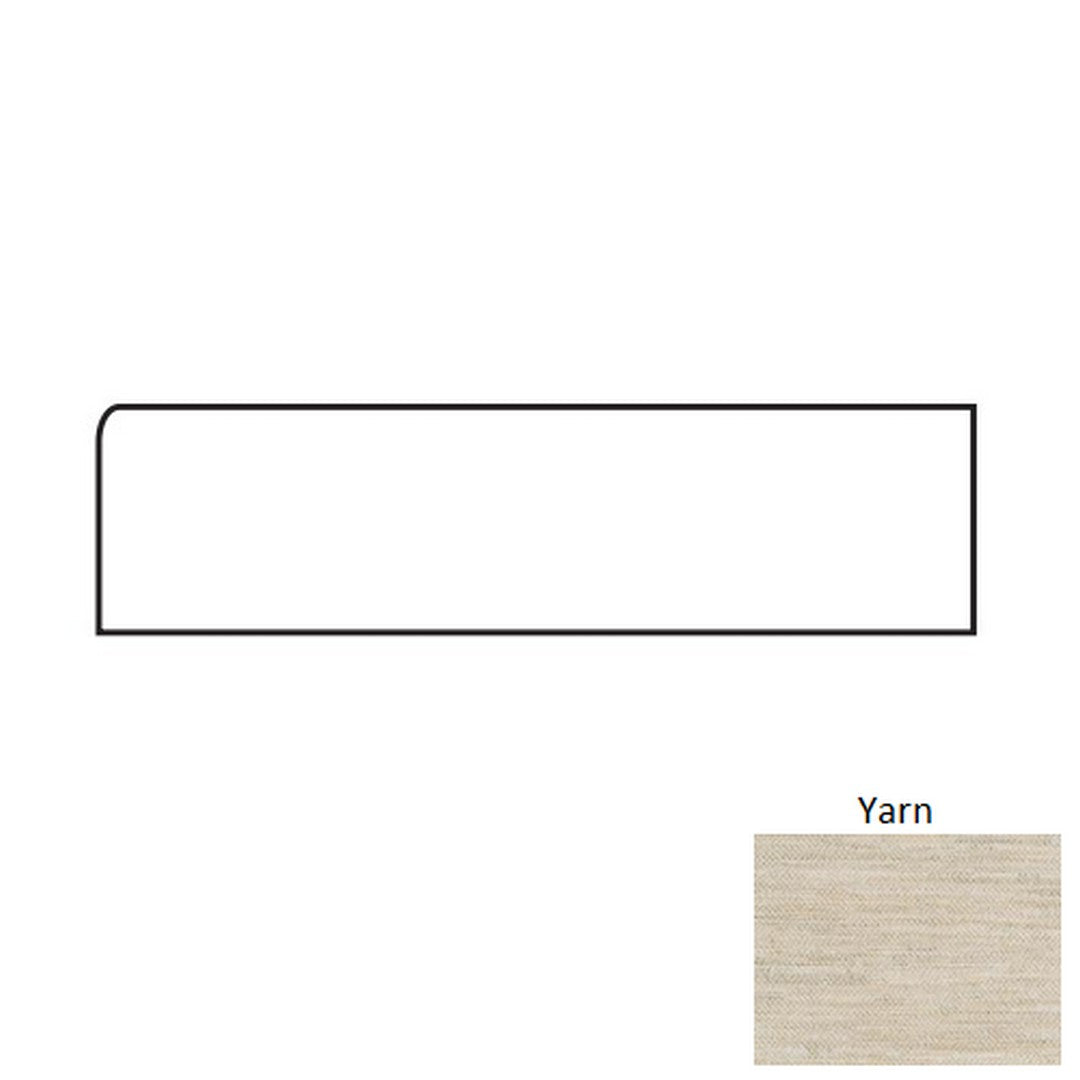 Tesoro 3" x 24" Craft Rectified Matte & Textured Porcelain Bullnose