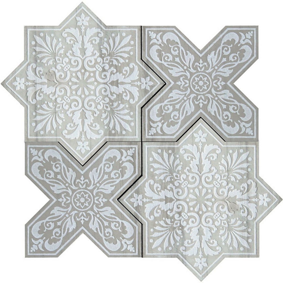 MiR Pantheon 7.25" x 7.25" Natural Stone Decorative Mosaic