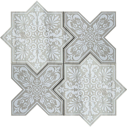 MiR Pantheon 7.25" x 7.25" Natural Stone Decorative Mosaic