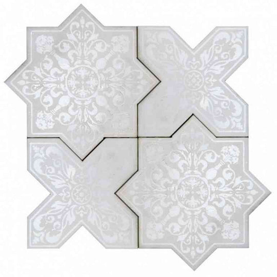 MiR Pantheon 7.25" x 7.25" Natural Stone Decorative Mosaic