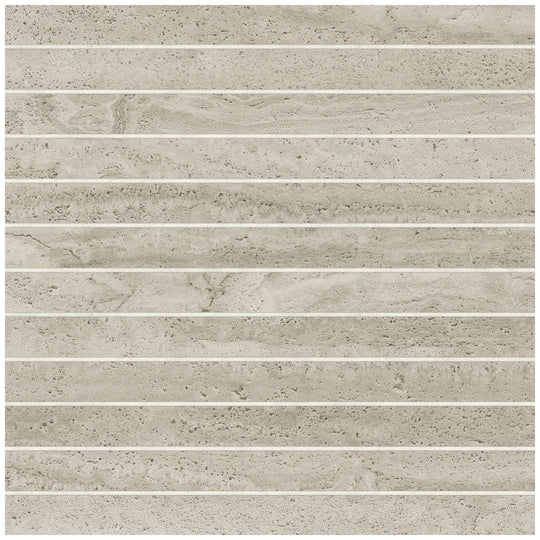 Bedrosians Tivoli 12" x 12" Matte Porcelain 1x12" Mosaic