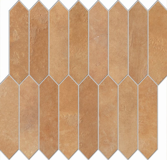 Edimax Astor 10" x 12" Home Natural Porcelain Picket Mosaic