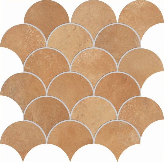Edimax Astor 12" x 12" Home Natural Porcelain Shell Mosaic