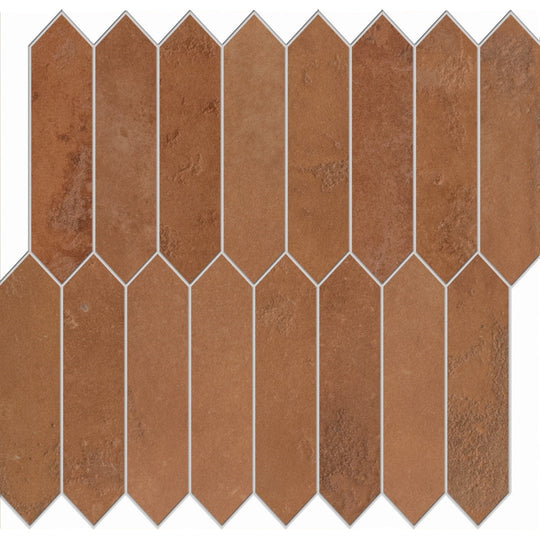 Edimax Astor 10" x 12" Home Natural Porcelain Picket Mosaic
