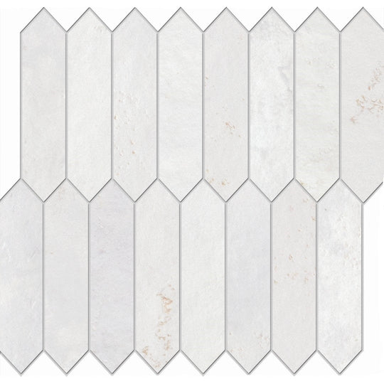 Edimax Astor 10" x 12" Home Natural Porcelain Picket Mosaic