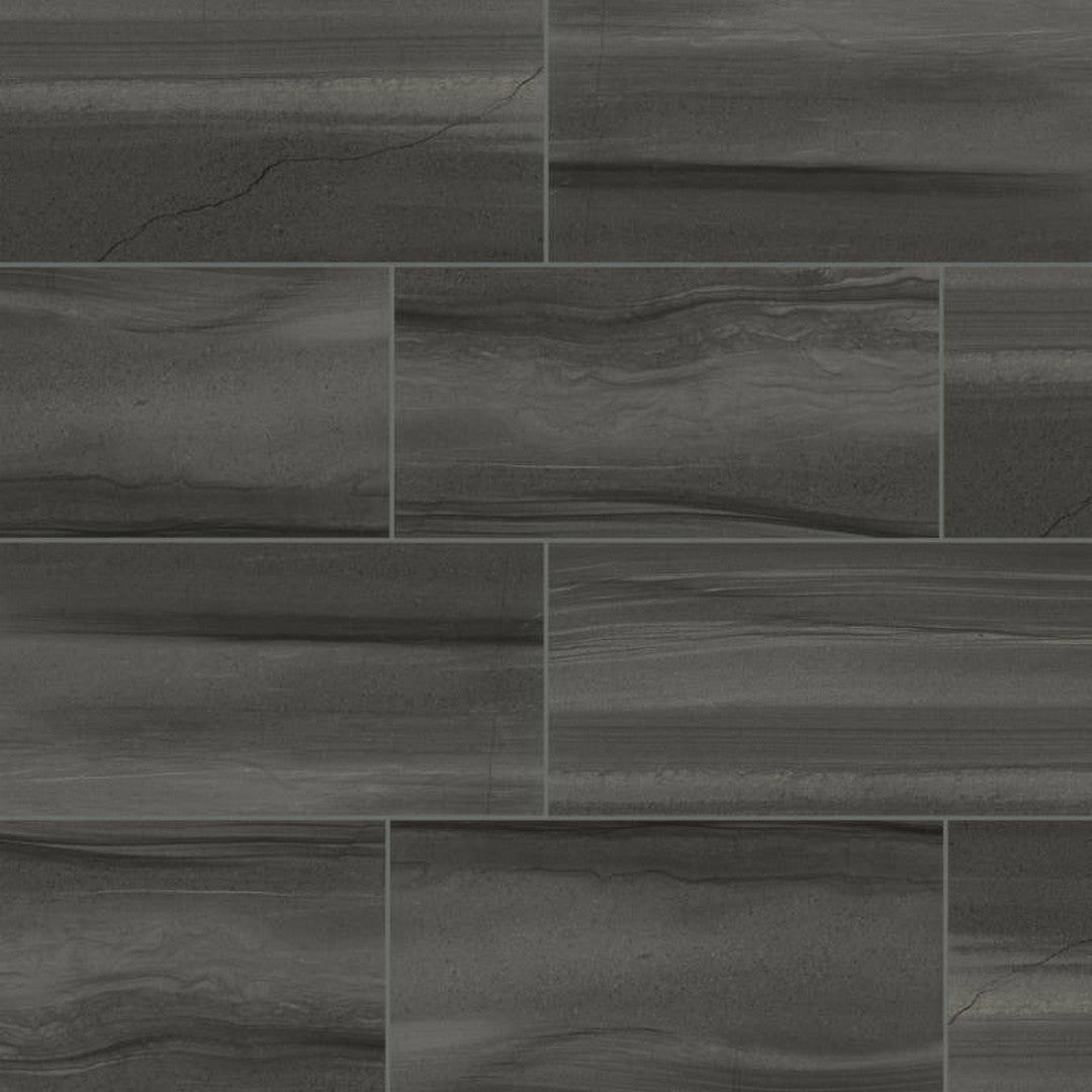 Bedrosians Linear Stone 12" x 24" Honed Glazed Porcelain Field Tile