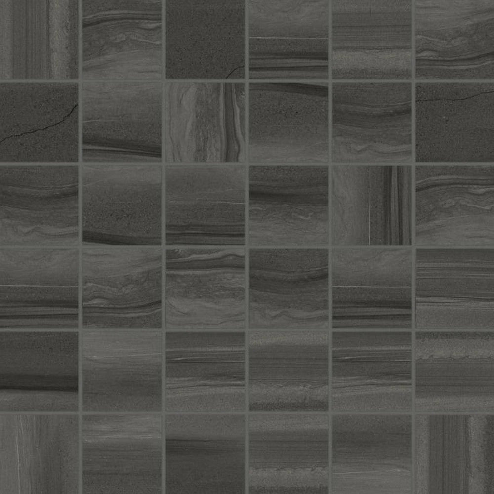 Bedrosians Linear Stone 12" x 12" Honed Glazed Porcelain 2" Mosaic