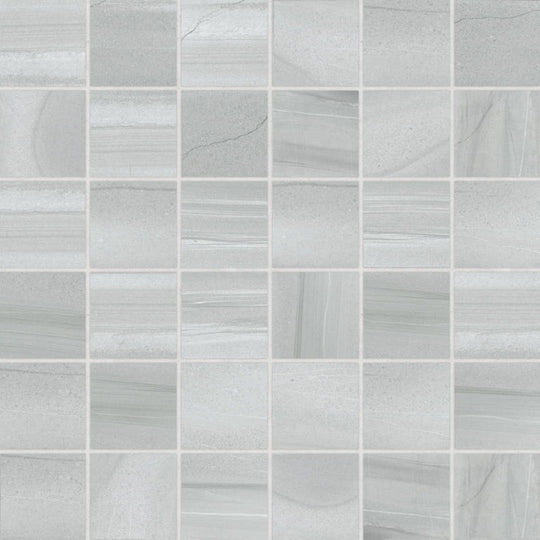 Bedrosians Linear Stone 12" x 12" Honed Glazed Porcelain 2" Mosaic