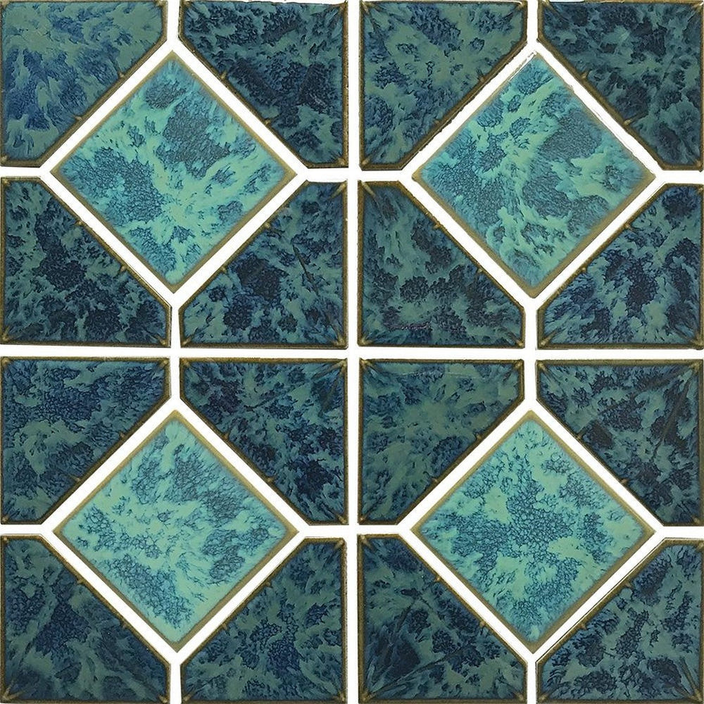 Tesoro 12" x 12" Diamond Reflection Glossy Akron Porcelain Mosaic