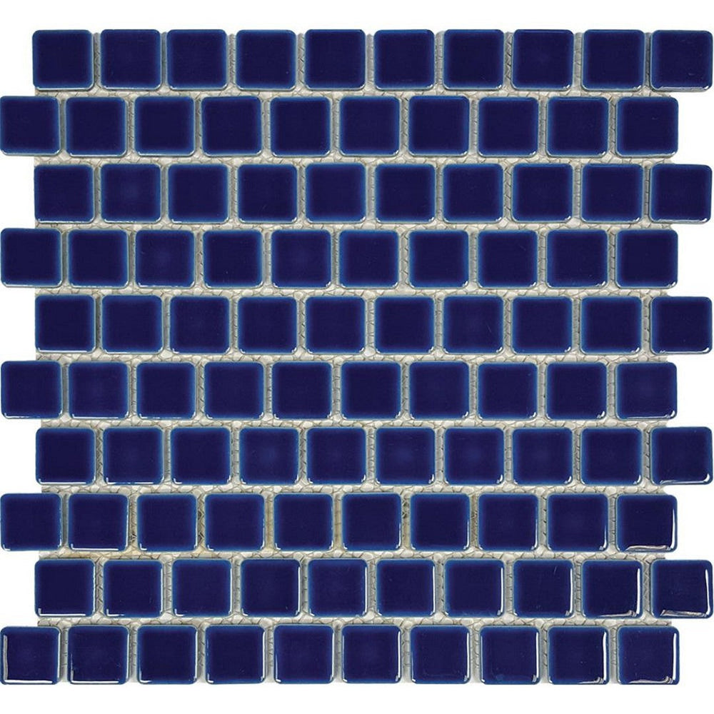 Tesoro 12" x 12" Harmony Glossy Porcelain 1" Mosaic