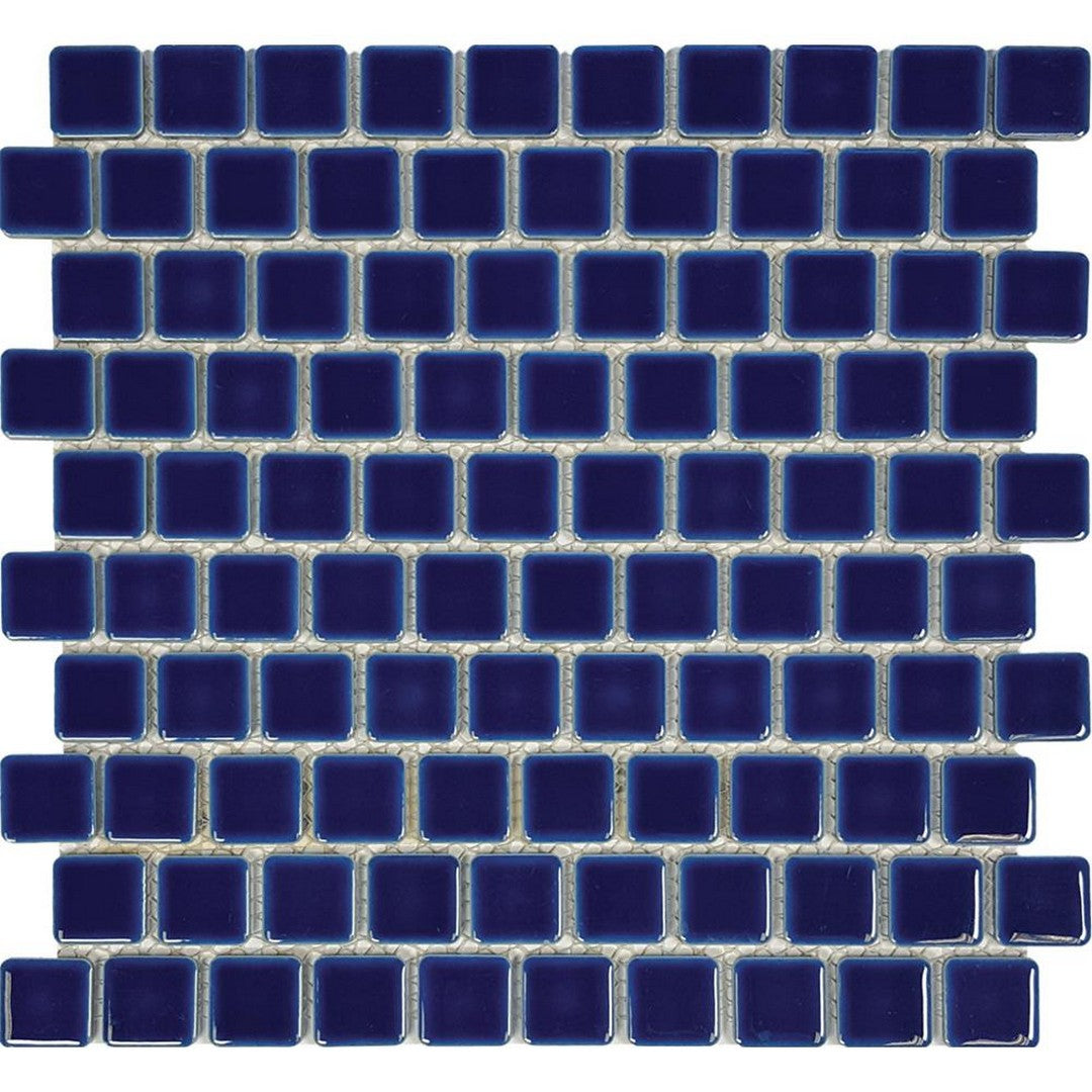 Tesoro 12" x 12" Harmony Glossy Porcelain 1" Mosaic