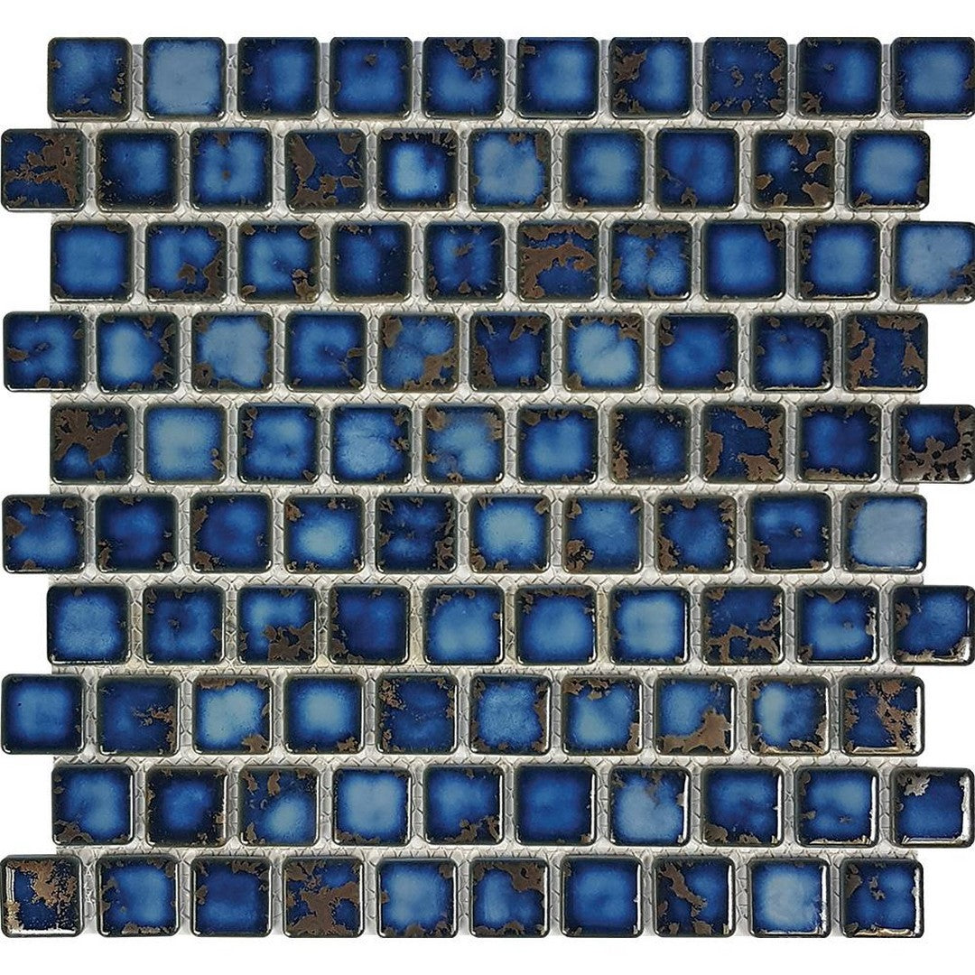 Tesoro 12" x 12" Harmony Glossy Porcelain 1" Mosaic