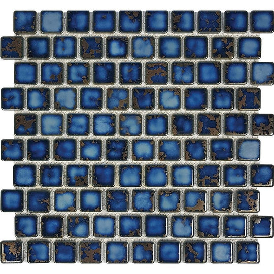 Tesoro 12" x 12" Harmony Glossy Porcelain 1" Mosaic